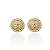 Brinco Folheado Ouro 18k e Prata 925 Pérola Inspired Strass - Imagem 1
