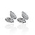 Brinco Folheado Ouro 18k e Prata 925 Borboleta Cravejada - Imagem 2