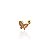 Piercing Aço Inoxidável Dourado e Prata Tragus Borboleta Cravejada - Imagem 4