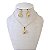 Conjunto Folheado Ouro 18k e Prata 925 Bolinha trançada - Imagem 2