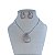 Conjunto Folheado Ouro 18k e Prata 925 Gota Vírgula Cravejada - Imagem 2