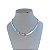 Choker Folheada Ouro 18k e Prata 925 Fita Laminada Coração Cravejado - Imagem 1
