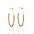 Brinco Folheado Ouro 18k Argola Oval - Imagem 1