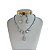 Conjunto Folheado Ouro 18k e Prata 925 Riviera Gotas Cravejada - Imagem 2