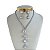 Conjunto Folheado Ouro 18k e Prata 925 Riviera Quadrados Gota Cravejada - Imagem 2