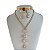 Conjunto Folheado Ouro 18k e Prata 925 Riviera Quadrados Gota Cravejada - Imagem 1