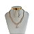 Conjunto Folheado Ouro 18k e Prata 925 Riviera Ondulada Gota Cravejada - Imagem 1