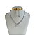 Conjunto Folheado Ouro 18k e Prata 925 Riviera Gota Cravejada - Imagem 2