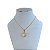 Colar Folheado Ouro 18k Trevo Cristal - Imagem 2