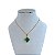 Colar Folheado Ouro 18k Trevo Cristal - Imagem 3