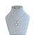 Colar Folheado Prata 925 Trevo Cristal - Imagem 2
