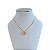 Colar Folheado Ouro 18k e Prata 925 Trevo Cristal Cravejado - Imagem 9