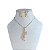 Conjunto Folheado Ouro 18k e Prata 925 Inspired Cravejado - Imagem 1