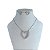Conjunto Folheado Ouro 18k e Prata 925 Coração Vazado Cravejado - Imagem 2