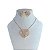 Conjunto Folheado Ouro 18k e Prata 925 Coração Cravejado - Imagem 1