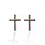 Brinco Folheado Ouro 18k Cruz Strass - Imagem 1