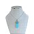 Colar Folheado Prata 925 Pedra Ponta Cristal - Imagem 7
