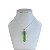 Colar Folheado Prata 925 Pedra Ponta Cristal - Imagem 8
