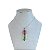 Colar Folheado Prata 925 Pedra Ponta Cristal - Imagem 2