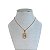 Colar Folheado Ouro 18k Fé Cravejado - Imagem 1