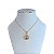 Colar Folheado Ouro 18k Nossa Senhora Cravejada - Imagem 1