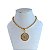 Colar Folheado Ouro 18k e Prata 925 Cordão Baiano Pai Nosso - Imagem 1