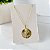 Colar Folheado Ouro 18k Seja Forte e Corajosa - Imagem 1