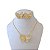Conjunto Folheado Ouro 18k e Prata 925 Borboleta Cravejada - Imagem 1