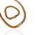 Conjunto Folheado Ouro 18k e Prata 925 Colar e Pulseira Malha Trançada - Imagem 4
