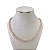Choker Folheado Ouro 18k e Prata 925 Riviera Cristais - Imagem 1