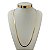 Colar Longo Folheado Ouro 18k Fita Laminada - Imagem 1