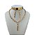 Conjunto Folheado Ouro 18k e Prata 925 Serpente Cravejada - Imagem 1