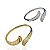 Bracelete Folheado Ouro 18k e Prata 925 Virgula Cravejada - Imagem 3
