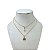 Colar Duplo Folheado Ouro 18k Nossa Senhora Cravejada - Imagem 1