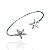 Bracelete Folheado Ouro 18k e Prata 925 Estrela - Imagem 2