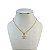 Colar Folheado Ouro 18k Tartaruga Cravejada - Imagem 1
