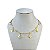 Choker Folheada Ouro 18k e Prata 925 Borboletas Ponto de Luz - Imagem 1