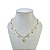 Choker Folheada Ouro 18k Quadrado Ponto de Luz - Imagem 1