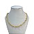 Colar Folheado Ouro 18k Correntaria Elos Bolinhas Inspired Fina - Imagem 1