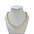 Choker Folheada Ouro 18k e Prata 925 Elos Português - Imagem 1