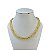 Choker Folheada Ouro 18k e Prata 925 Elos Trançados - Imagem 1