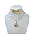 Conjunto Folheado Ouro 18k e Prata 925 Concha - Imagem 1