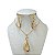 Conjunto Folheado Ouro 18K e Prata 925 Infinito Cravejado - Imagem 1