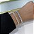 Pulseira Folheada Ouro 18k e Prata 925 Riviera Trava - Imagem 2
