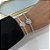 Pulseira Folheada Ouro 18k e Prata 925 Corações Cravejado - Imagem 2