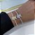 Pulseira Folheada Ouro 18k e Prata 925 Urso Inspired Cravejado - Imagem 2
