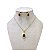 Conjunto Folheado Ouro 18k e Prata 925 Gota Cravejada - Imagem 2
