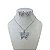 Conjunto Folheado Ouro 18k e Prata 925 Borboleta Cravejada - Imagem 2