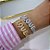Pulseira Folheada Ouro 18k e Prata 925 Charm Love Cravejado - Imagem 2