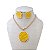 Conjunto Folheado Ouro 18k Malha Madrepérola Redondo - Imagem 3